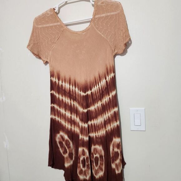Dress For Women Size Medium Lightweight Short Sleeve 100% Viscose - Picture 5 of 12